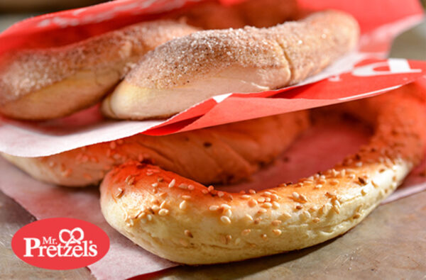 פרעצל קלאסי סוכר קינמון באיסוף עצמי מסניפי רשת Mr.Pretzels