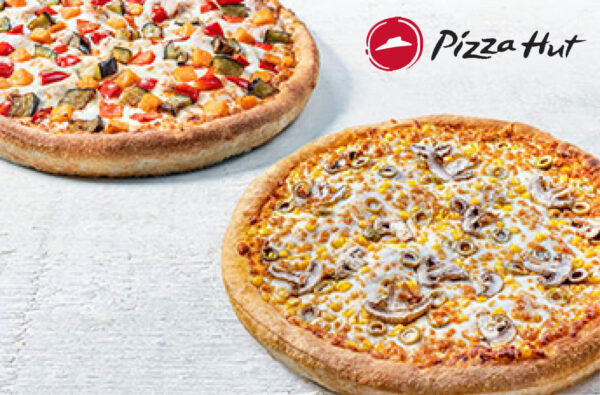 פיצה האט משפחתית+ בייגל שוקולד ברשת פיצה האט